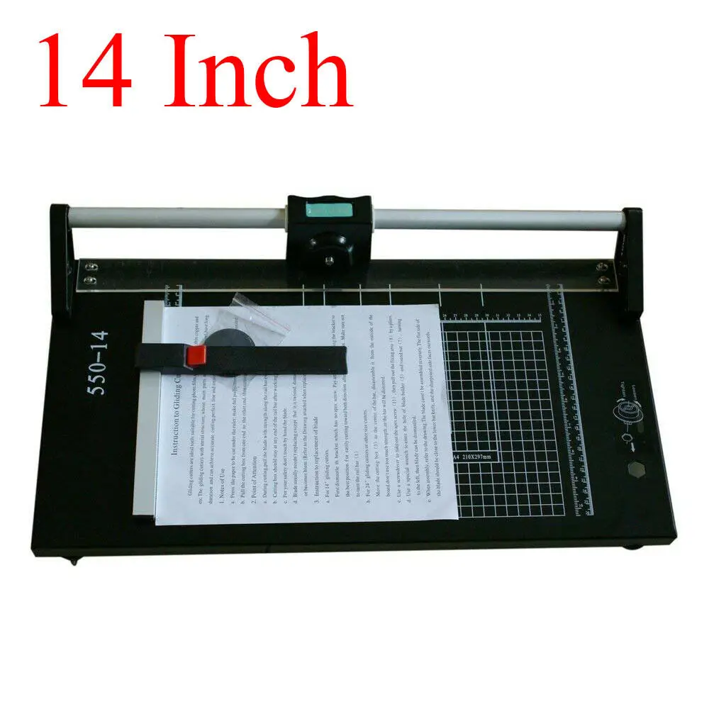 

14" Precision Rotary Paper Trimmer Film Cutting Machine Sharp for Photo Paper Hand Tool Parts Cn(origin)