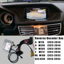 Interfaz de cámara de coche para benz 2012-2015A B C E GLK ML w176 w246 w204 w212 w166 x204, adaptador de cámara de marcha atrás, cámara panorámica 360