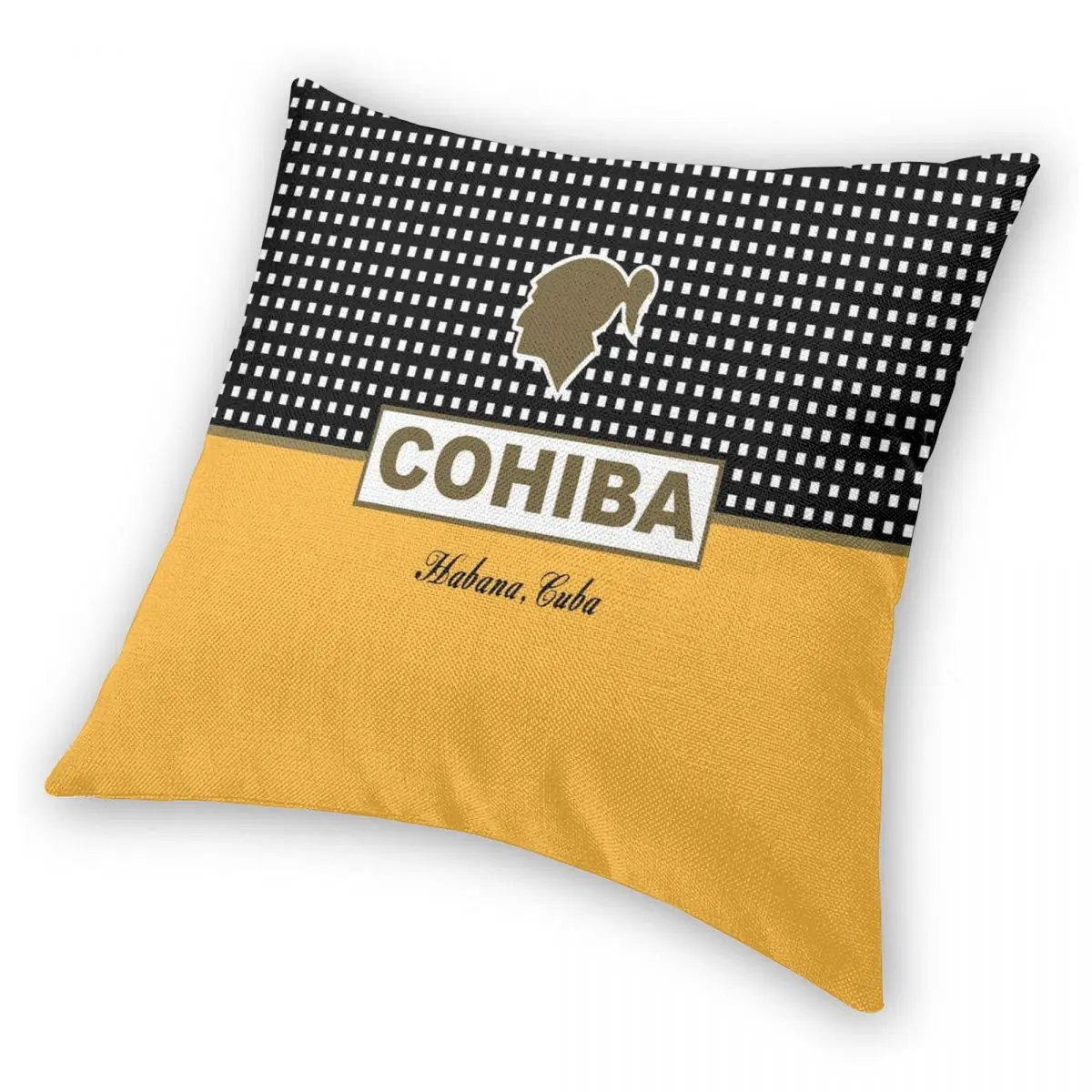 Cohiba Habana Cuba Cigar Pillowcase Polyester Linen Velvet Zip Decor Pillow Case Home Cushion Cover 45x45