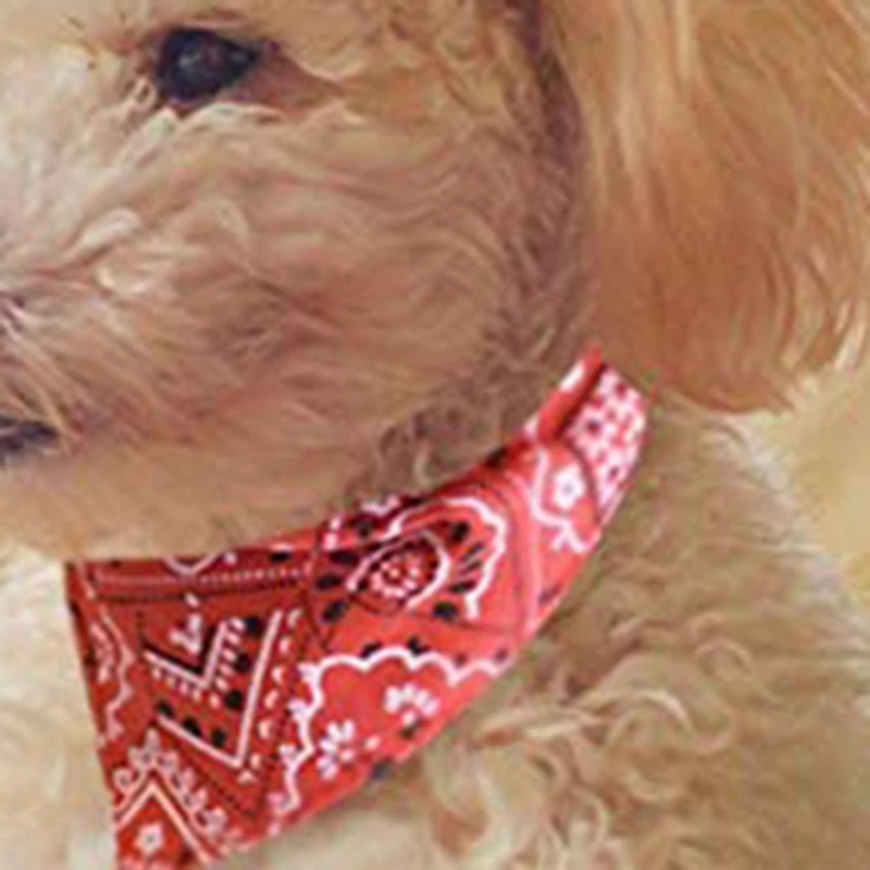 Tang grass pattern Shiba large and small dog Akita triangle scarf saliva towel collar scarf and Dog Ribbon Collar Saliva Scarf