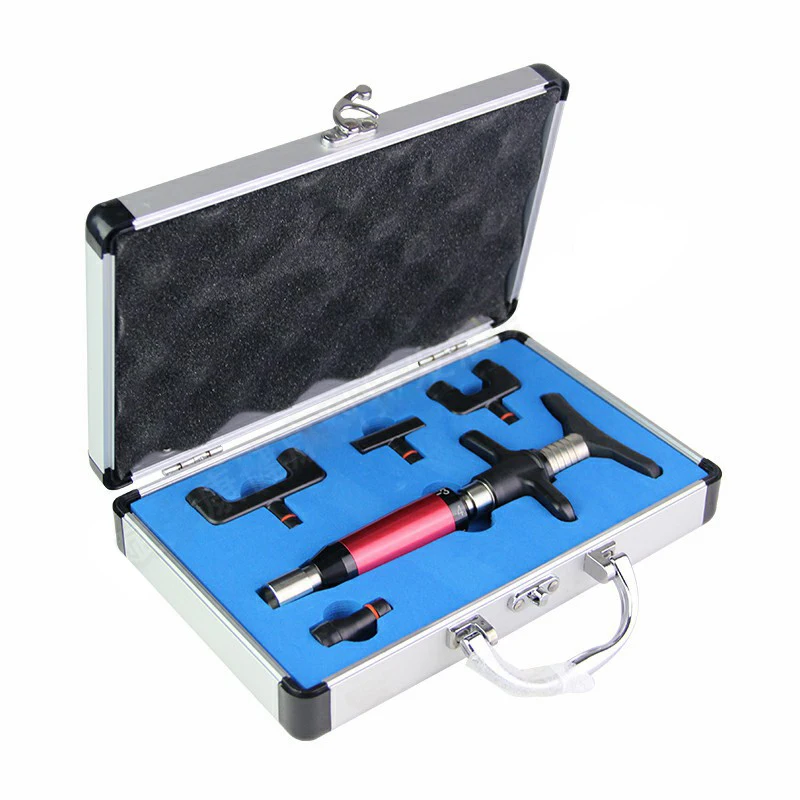 Ручной коррекционный пистолет для позвоночника Массажный пистолет FZK-R02, пистолет для акупунктуры и фиксации кости, 6-позиционная прочность 50Н-300Н