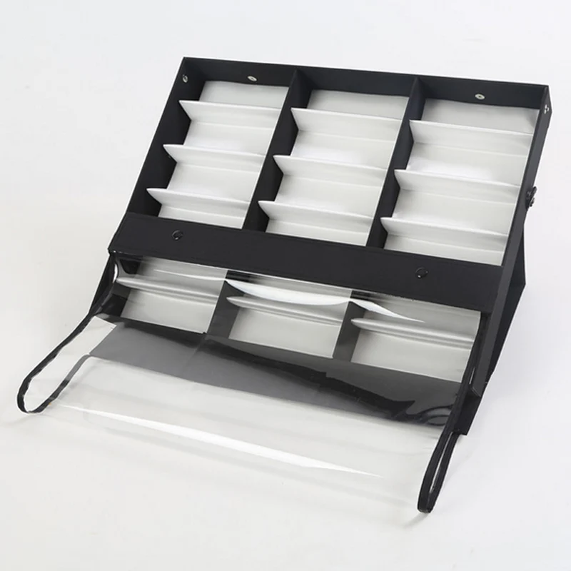 Big Size Glasses Display 18 Slot Grids Eyeglass Sunglasses Storage Box Collector Stand Case Holder Glasses Makeup Organizer