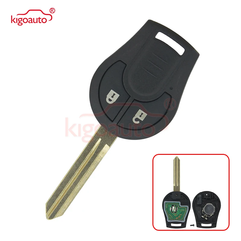 Kigoauto 433mhz ASK ID46 Chip PCF7936 kluczyk samochodowy z pilotem nadające się do NISSAN CWTWB1U761 Juke March Qashqai Sunny Sylphy Tiida X-Trail