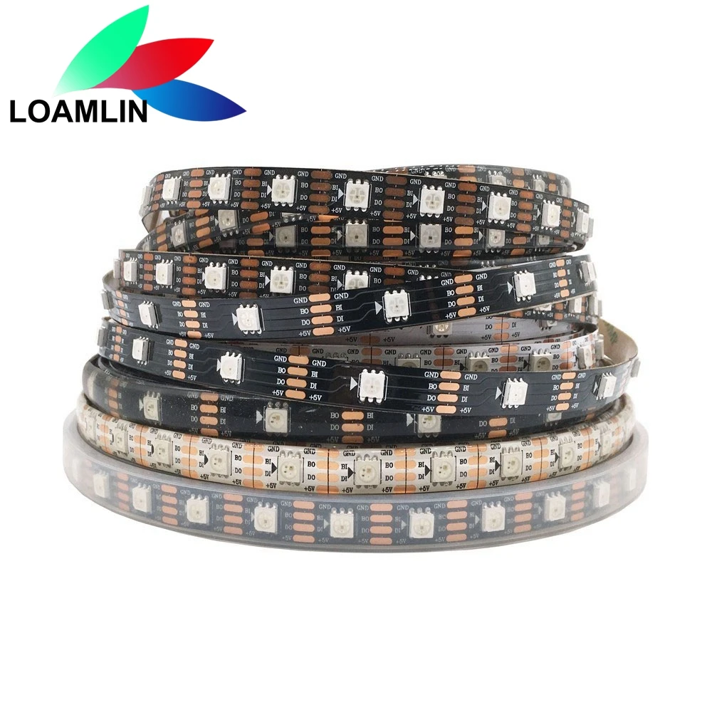 1m/4m/5m WS2813(WS2812B Update) RGB Led Strip 30/60/144 Pixels/Leds/m Dual-Signal Led Individual Addressable WS2812 IC DC5V