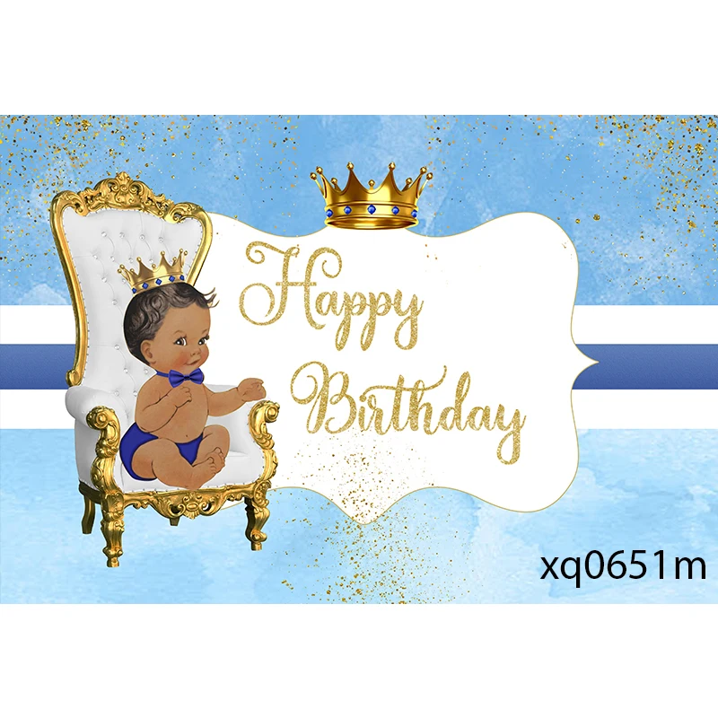 Fondo de fotografía de Princesa Real para niños, telón de fondo de corona dorada para recién nacidos, fiesta de cumpleaños, 20 opciones