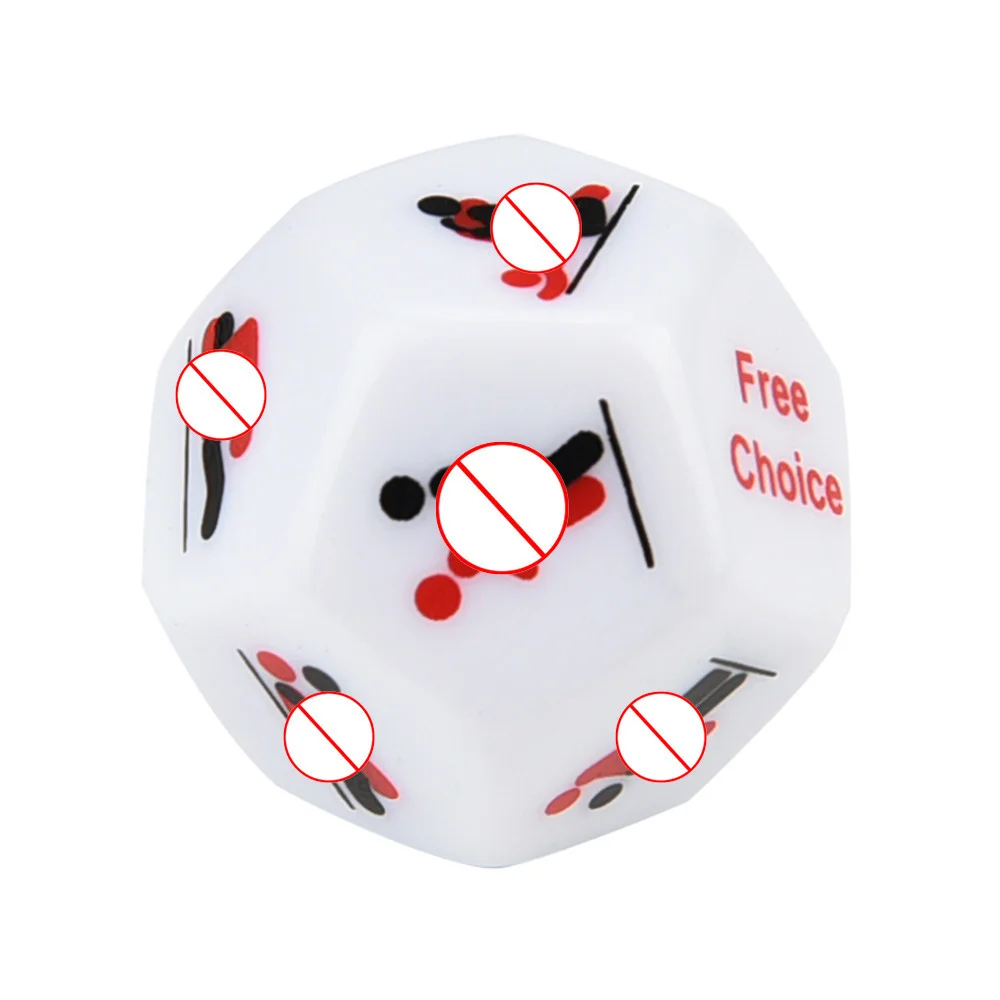 2021 New Foreign Trade 12-sided Fun Couple Dice Multi-sided Action Dice 2.5cm