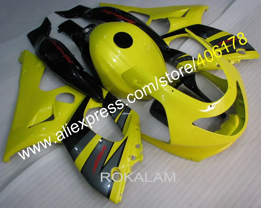 

Top quality 1997-2007 YZF600R Fairing For Yzf-600R Thundercat 97-07 Yellow Black Motorcycle fairings