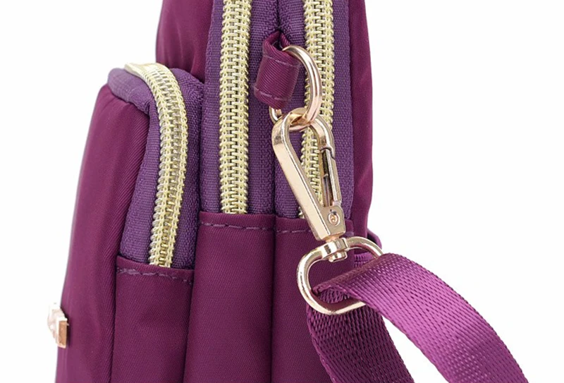 Casual Wasserdichte Nylon Umhängetaschen Frauen Messenger Schulter Tasche Weibliche Kleine Handy Handtaschen Geldbörsen Sport Tasche Tasche – Detail 38
