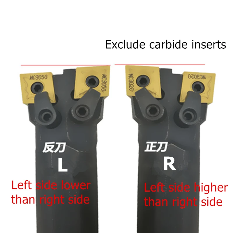 S25 / S32-MC1204R / L Double head turning cutter holder bull-horn cutting tool external turning bar for CN1204 carbide inserts