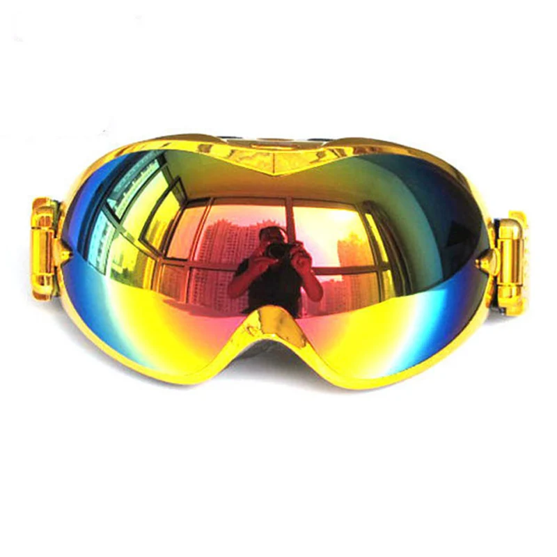 Gafas de esquí de estilo clásico para hombre y mujer, lentes esféricas grandes para deportes de Snowboard, antivaho, profesionales, W320