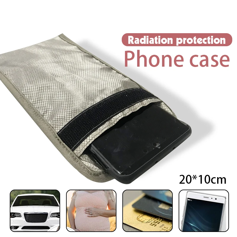 1Pcs Signal Blocking Faraday Bag For Cell Phone Anti-Theft Key Fob Shield GPS Location EMF Protection Info Security RFID Bag