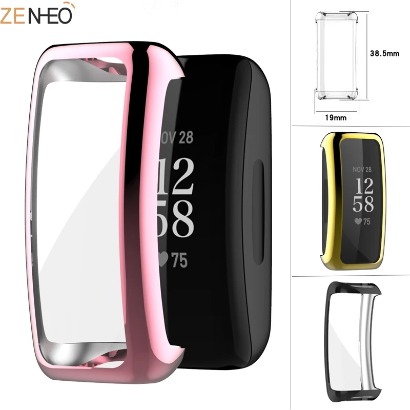 Für Fitbit Inspire 2 Fall TPU Silikon Schutz Klar Fall Abdeckung Shell Anti-drop Schlank TPU Screen Fall Abdeckung schützen Shell