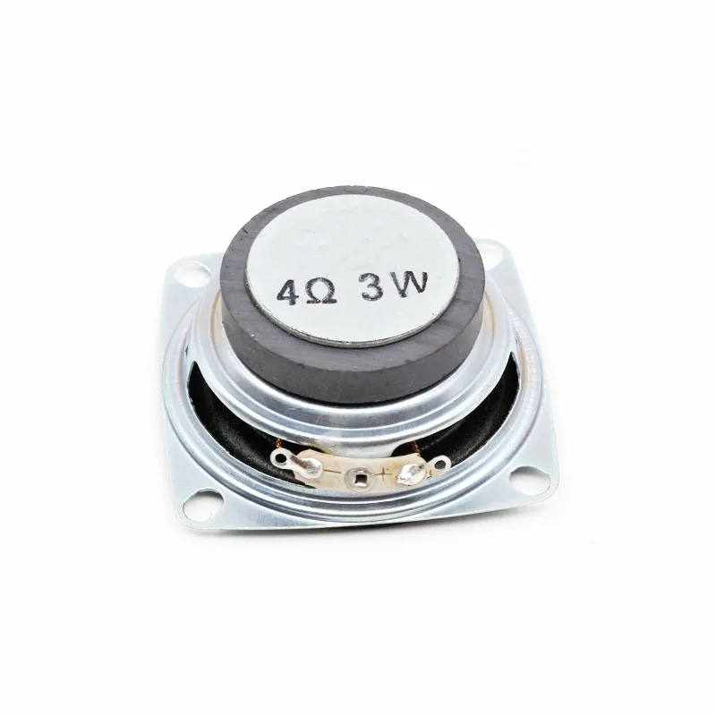 SOTAMIA 2Pcs Mini Portable Audio Full Range Speaker 53MM 4 Ohm 3W DIY Sound Amplfier Music Speaker Column Square Silver Basin