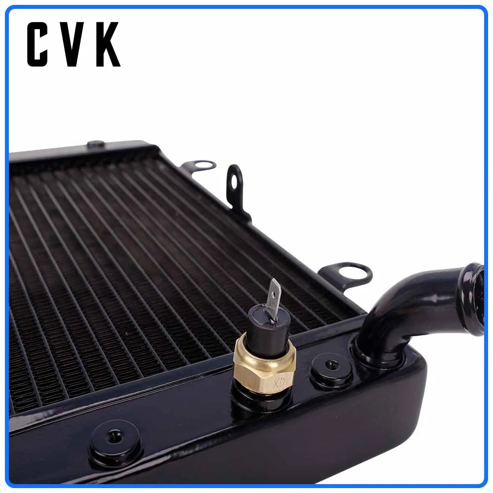 CVK Aluminium Black Radiator Cooler Cooling Water Tank For HONDA CB-1 CB400F NC27 1989 1990 1991 1992 CB 400F 89 90 91 92 New