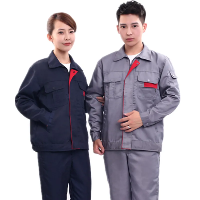 Work Clothing Sets Men Women Reflective Jackets And Pants Spring Autumn Machine Repair Welder Workshop Overalls Working Uniforms