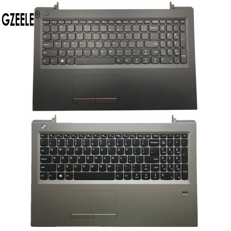 

New US Keyboard for Lenovo V310-15ISK V310-15 Palmrest Upper Case Touchpad FPR black silver