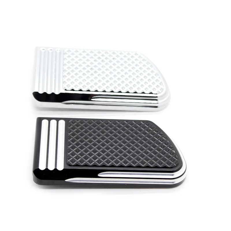 Motorcycle Black Chrome Defiance Brake Pedal Pad For Harley Touring Electra Glide FLHT Heritage Softail 1986-2017 Dyna 12-16 15