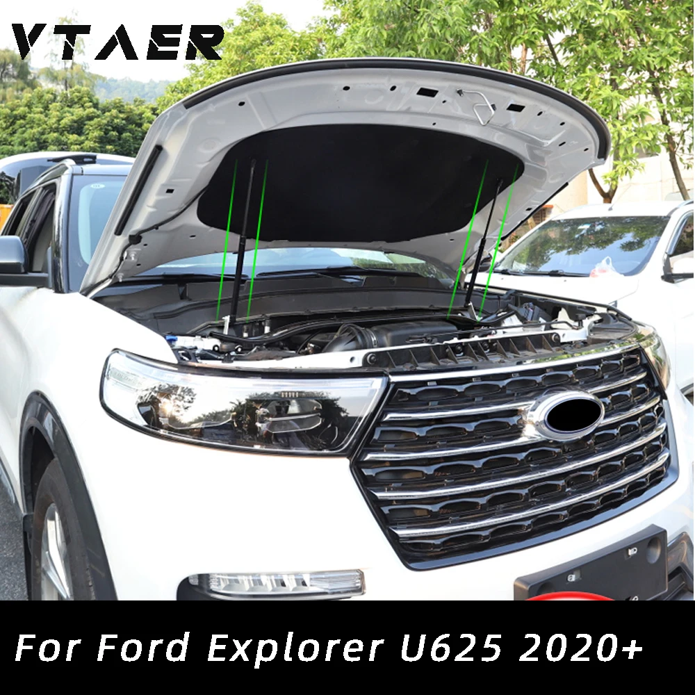 

Car Accessories For Ford Explorer U625 2020-2024 Front Engine Cover Supports Struts Rod Front Bonnet Hood Lift Hydraulic Rod