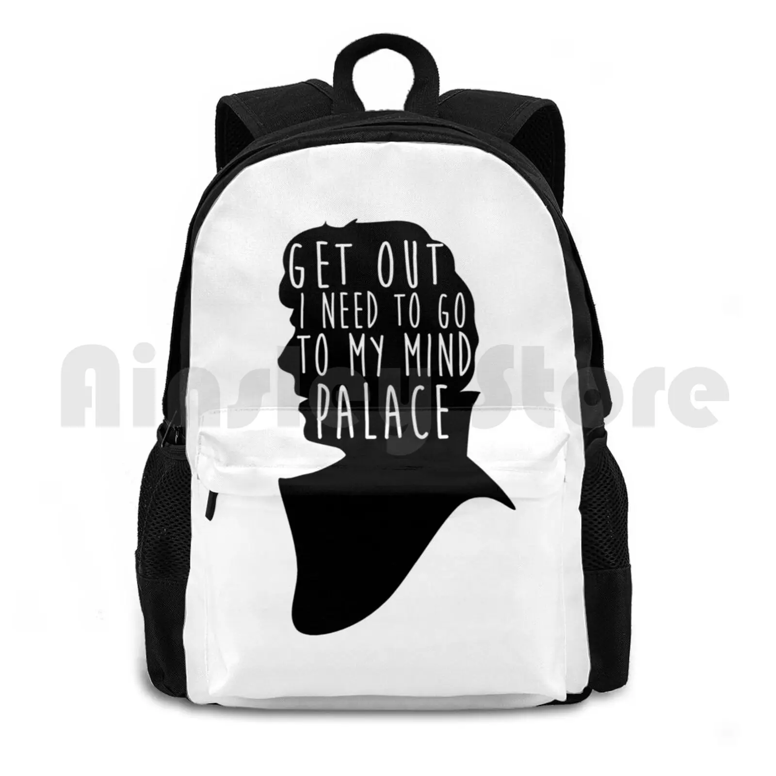 Get Out I Need To Go To My Mind Outdoor Hiking Backpack Riding Climbing Sports Bag Mind Keepout Keep Out Tvshow Tv Show Quote