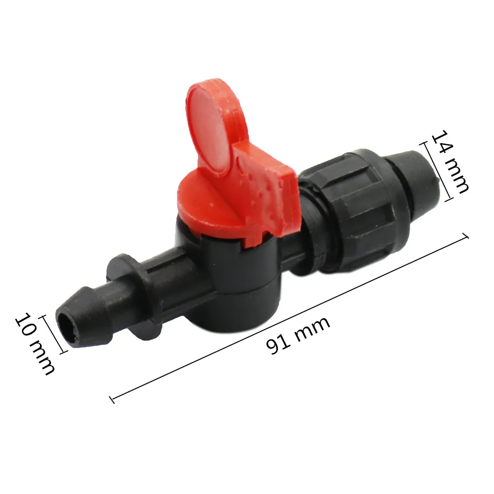 Water Flow Control Valve Agriculture Irrigation Hose Connector 13mm to 10.5mm Drip Tape Bypass Valve Pipeline Water Valve 1 Pc