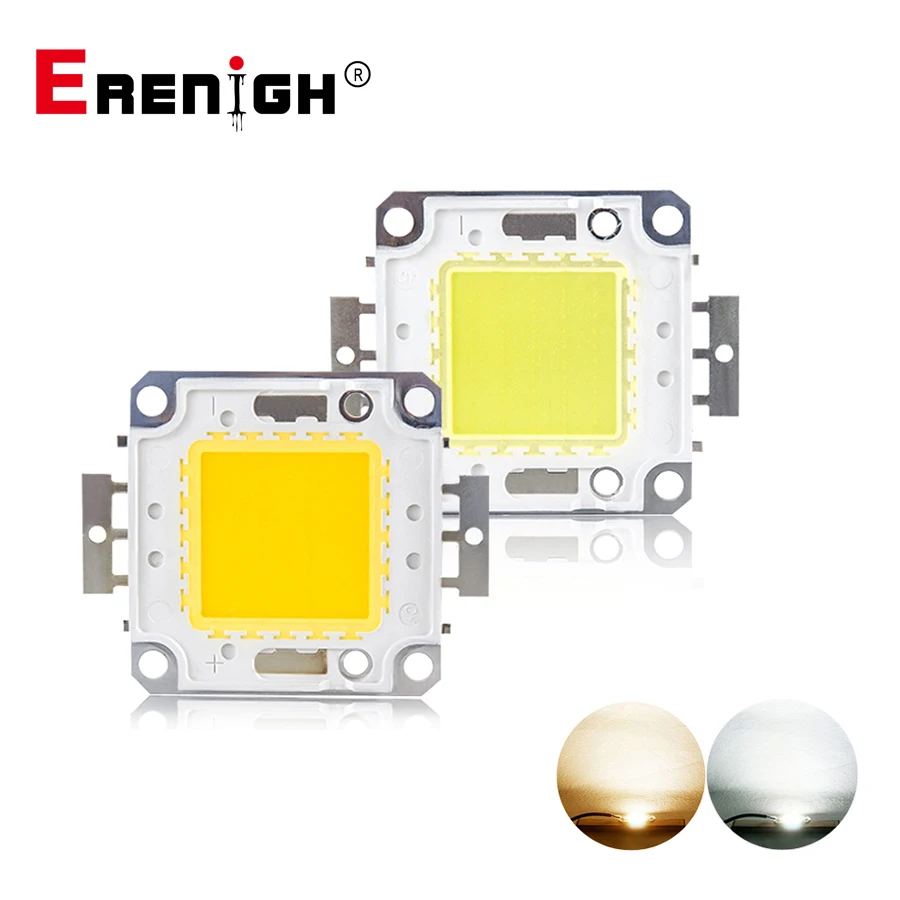 10W 20W 30W 50W 100W DC 12V 36V COB LED Chip Lamp Bulb Chips for Spotlight Floodlight Garden Square Integrated Light LED Beads