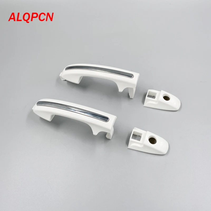 Door outer handle white with chrome for foton tunland E3 E5 pickup