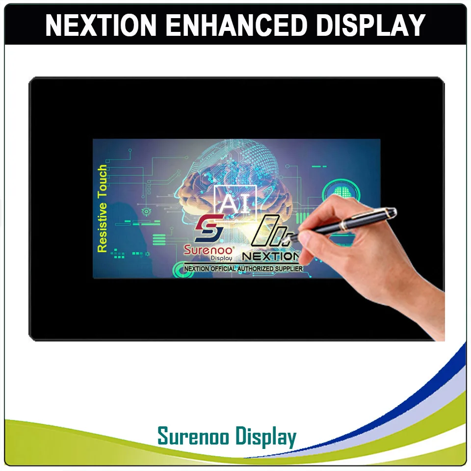 Display del modulo LCD TFT seriale UART HMI USART UART migliorato Nextion da 7,0" Pannello touch capacitivo resistivo con custodia