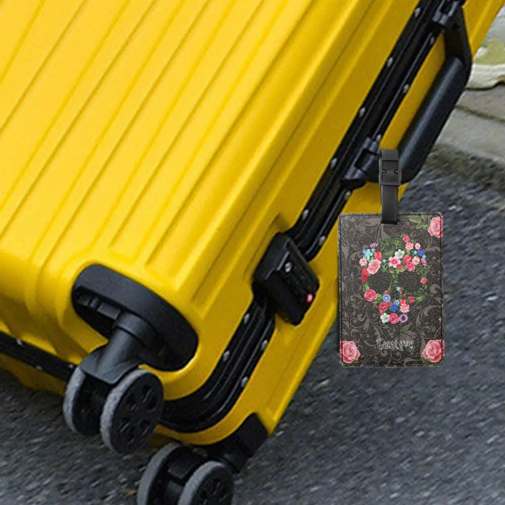 Bagage Case Naam Tag Id Labels Reistas Koffer Identificatie Label Houder Bagage Boarding Zomer Tas Tag Wereld Kaart Ontwerp