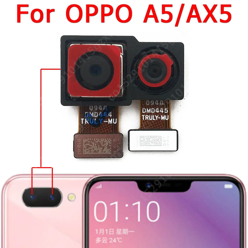 Selfie Back View Big Camera For OPPO A3 A3s A5 A5s A7 A7x A1 A1x Front Rear Backside Facing Camera Module Flex Cable