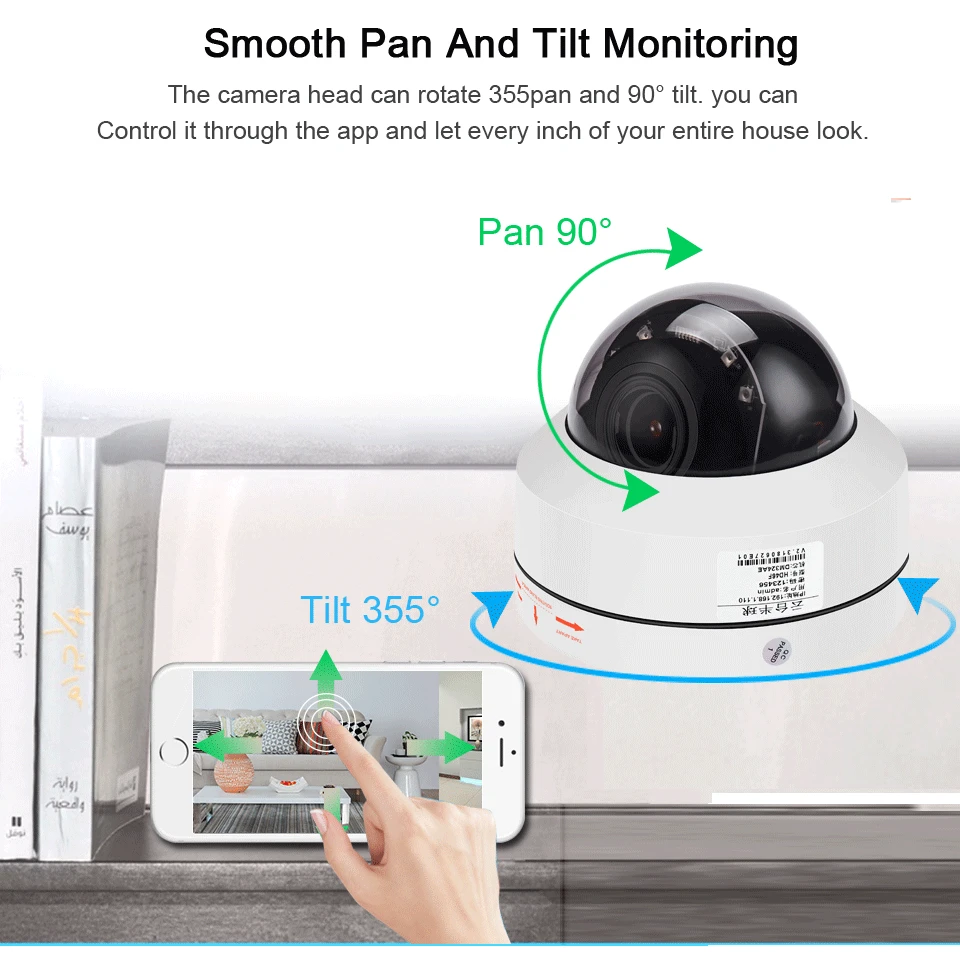 DIDSeth 2MP/5MP H.265 4X Zoom PoE Speed Dome PTZ IP Camera Mini Pan ONVIF CCTV Security Camera IR 40M Outdoor P2P IP Camera