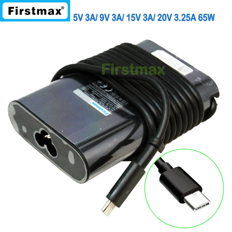 65W 5V 3A 9V 3A 15V 3A 20V 3.25A USB-C type C DA65NM170 0JYJNW ADP-65TD BA laptop AC adapter charger for Dell Chromebook 13 3380