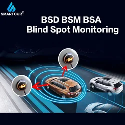 Smartour BSM BSD Car Blind Spot Monitoring System 12V Radar Detection System Ultrasonic Sensor Assistant With Reversing assist
