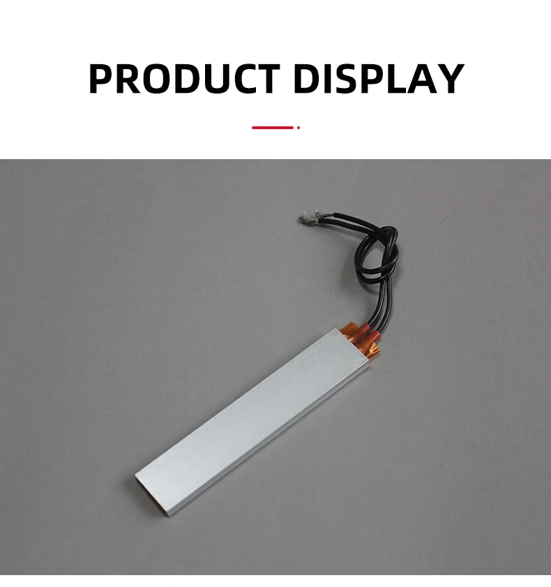 5 Pieces 100*21mm 60°C~270°C Thermostatic Ceramic PTC Heating Sheet Aluminum Shell Heating Plate Heater Accessories 12V~220V