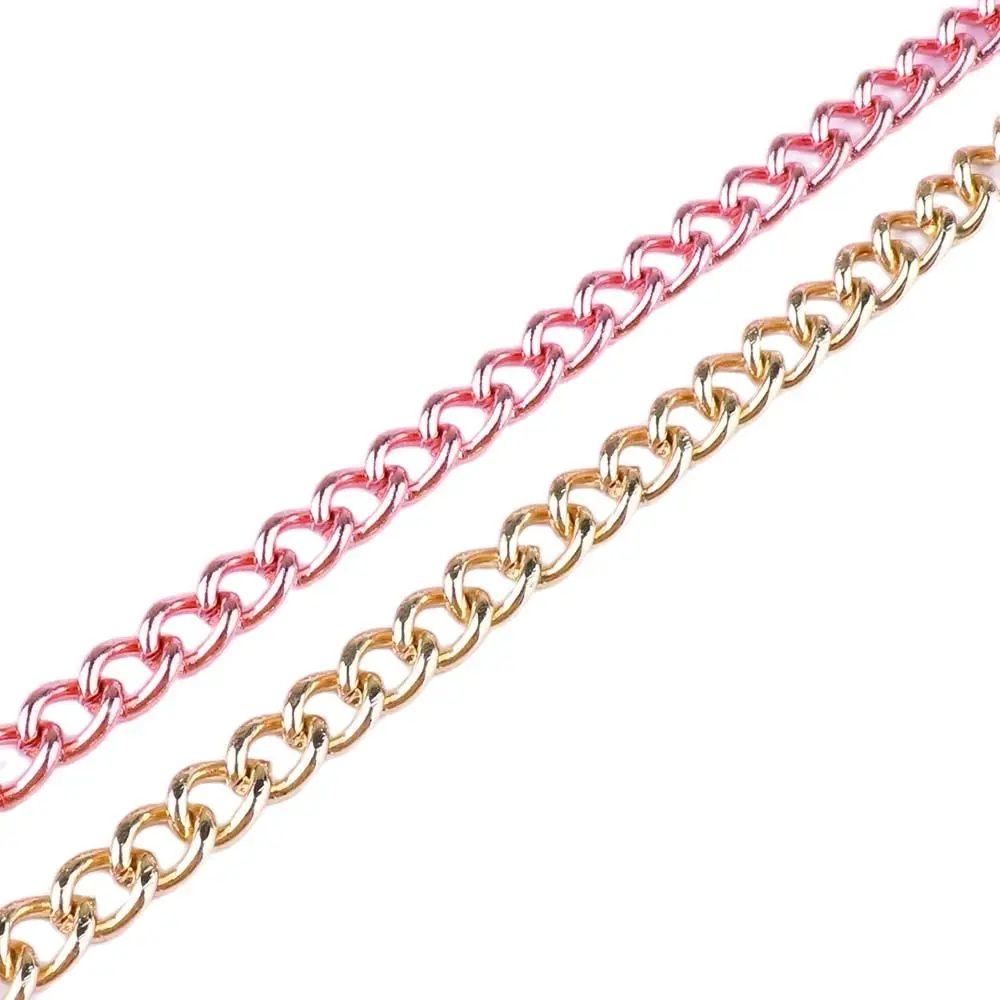 3FT(90cm)  5*7mm Rose gold/gold Metal Purse Chain Strap Handle Handle Replacement For Handbag Shoulder Bag belts decoration DIY