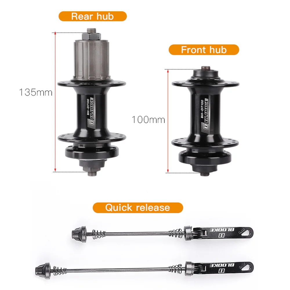 Aluminum Alloy MTB Mountain Front/Rear Bike Hubs,Quick Release 6 Nail Disc Brake Bicycle Hubs,32/36 Holes 7/8/9/10/11Speed