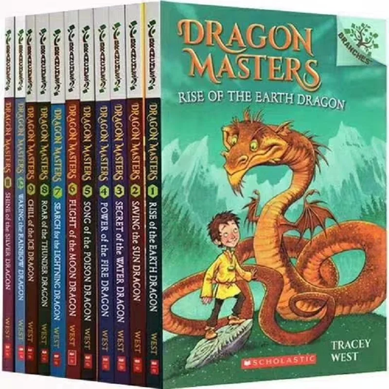 

15 Books/Set Dragon Masters Children Books Kids English Reading Story Book Children's Chapter Book Novels