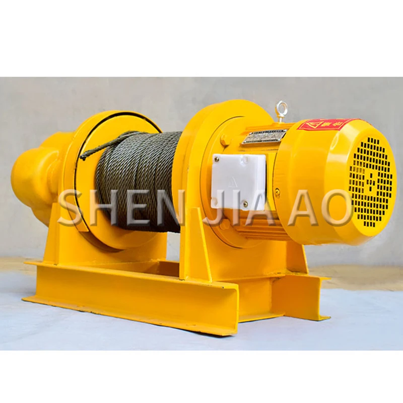 

1PC 1T Heavy Construction Winch Machine Small Crane For Dock Construction Site 30M Electric Hoist Crane Winch Pure Copper Motor