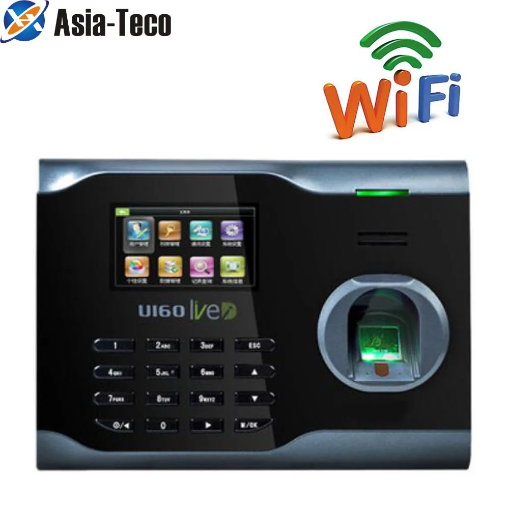 FingerPrint WIFI Time  Aattendance System 3000 user Wireless Attendance  Free  Software For Access control system