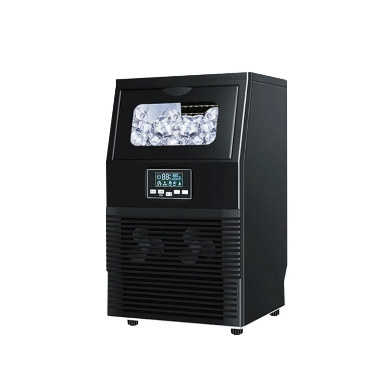 220V Hicon ice machine small commercial HZB-40KG milk tea shop with automatic large ice cube machine