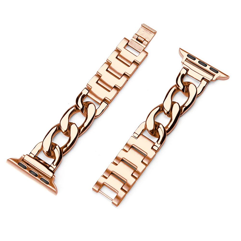 Fashion strap for apple watch 8 7 SE 6 5 4 3 2 1 of 38mm 40mm 41mm 42mm 44mm 46mm45mm 49mm stainless steel  watchband for Iwatch
