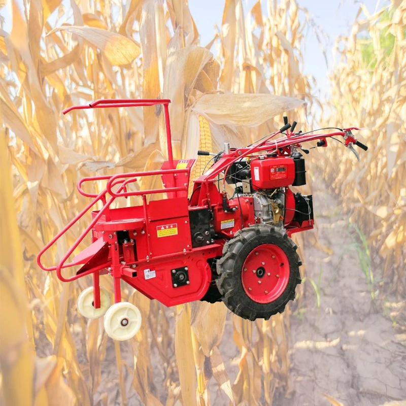 Mini Sweet Corn Cob Combine Harvester Hand Push Corn Picker For Sale