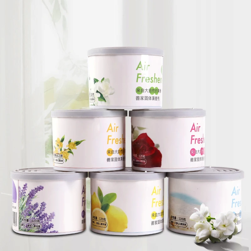 

Solid Air Freshener for Home and Office, Can Shape Aromatherapy, Cool and Clean Scent, Odor Eliminator, 120g