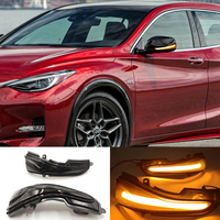 1 Pair Dynamic Turn Signal LED Side Mirror Indicator Sequential Light For Infiniti Q30 Q50 Q60 Q70 QX30 QX50 QX60 QX70