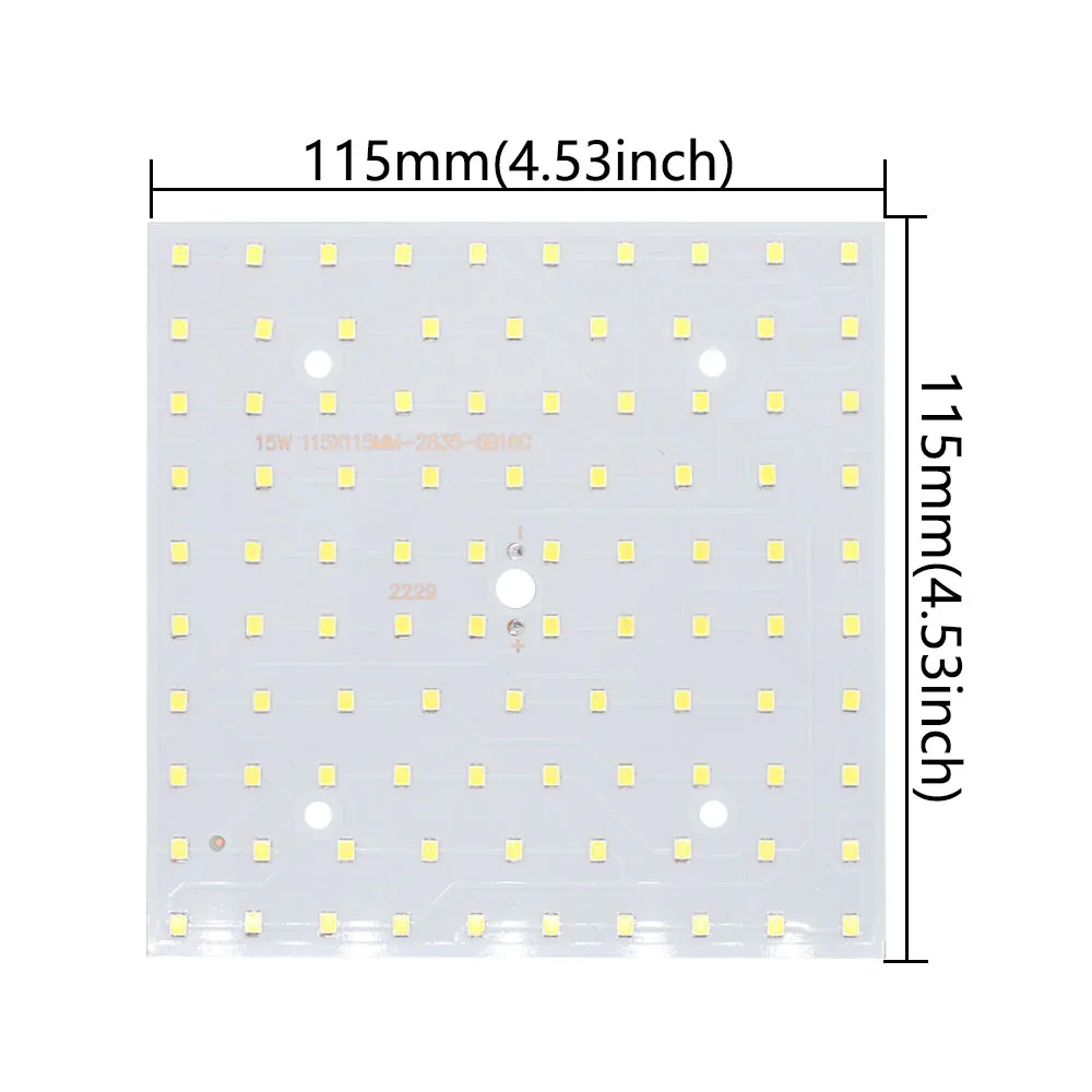 32W LED COB Chip High Power 22W 10W 15W SMD2835 250mA  Lamp Beads Floodlight For Spotlight Panel lightting Square White