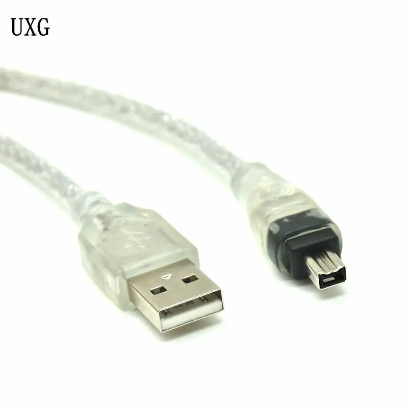 Adaptateur USB 1.2 mâle vers 4 broches IEEE 2.0 haute vitesse 1394 m, convertisseur d'extension de câble pour caméscope HDV MINI révélateur pour éditer PC