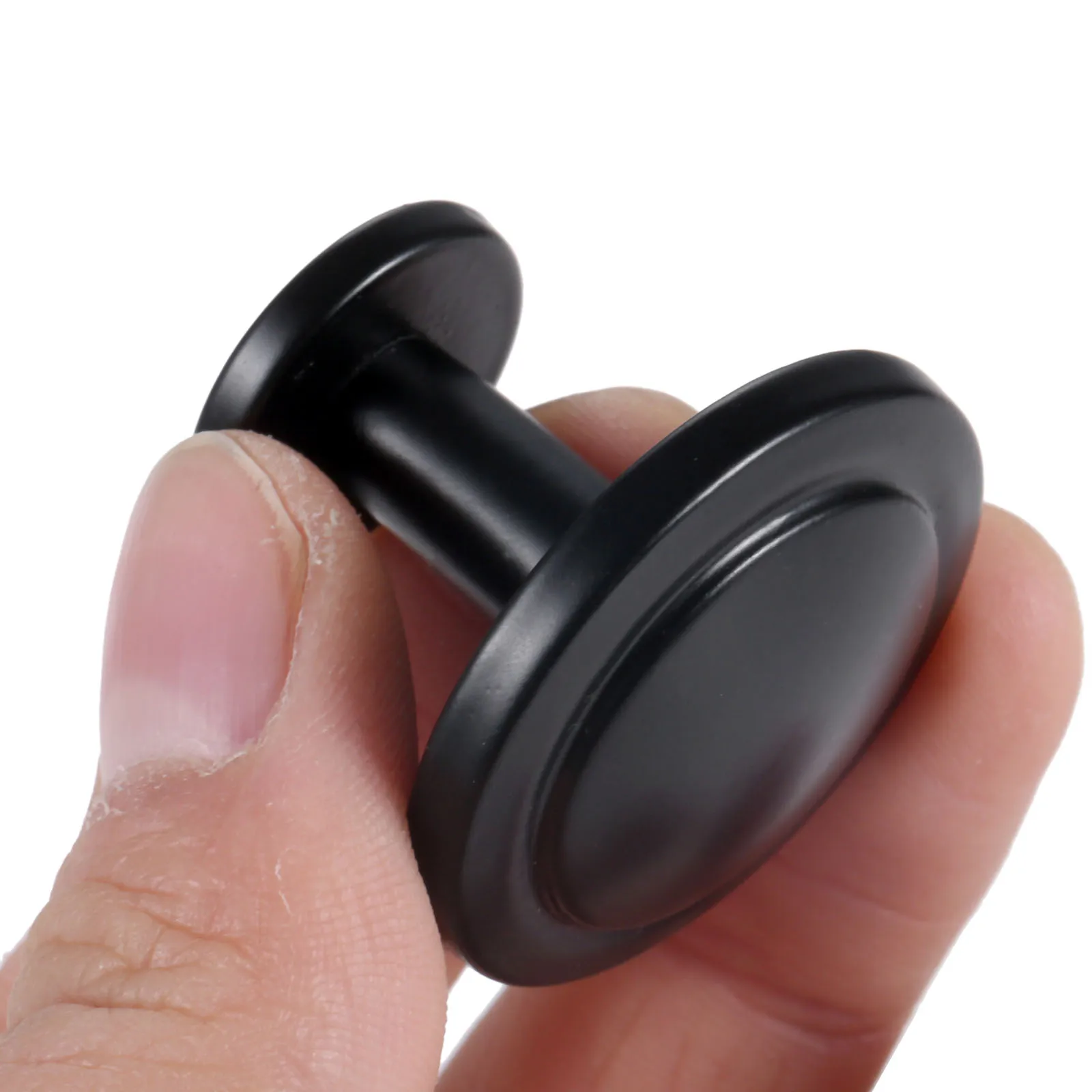 DRELD Black Furniture Handle Alloy Round Door Pull Knob Drawer Cabinet Cupboard Vintage Furniture Kitchen Handle  31*27mm
