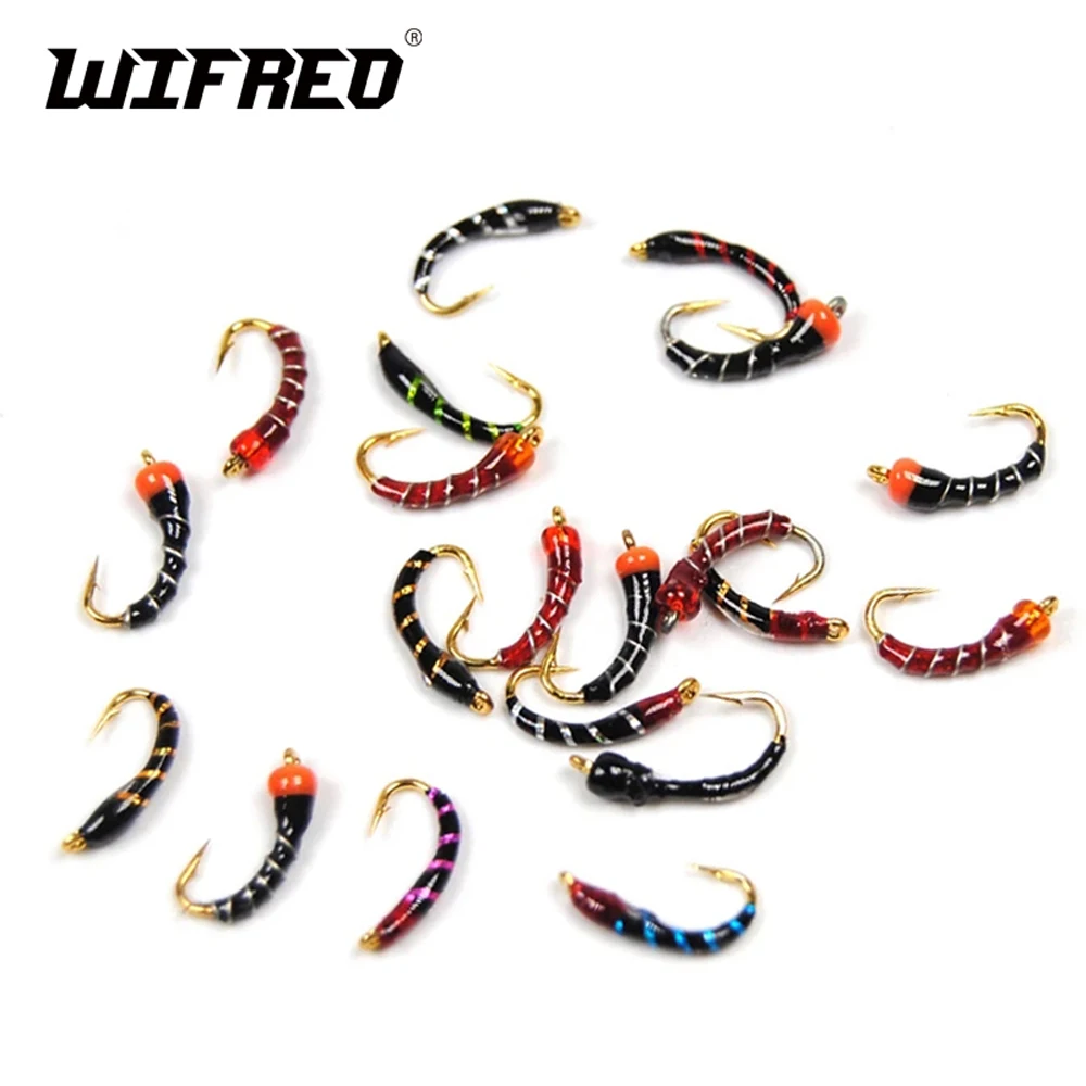 Wifreo #16 Buzzer Fly Gold Hook Nymphs for Fly Fishing Nymphing Nymph Rigs Making Customized