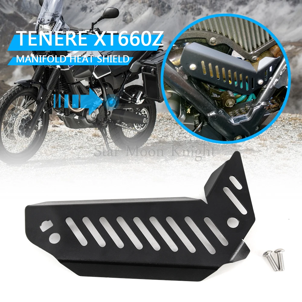 Manifold Heat Shield Protecting Mask Insulation Board Baffle Exhaust Pipe System Guard Protector Cover For Yamaha Tenere XT660Z