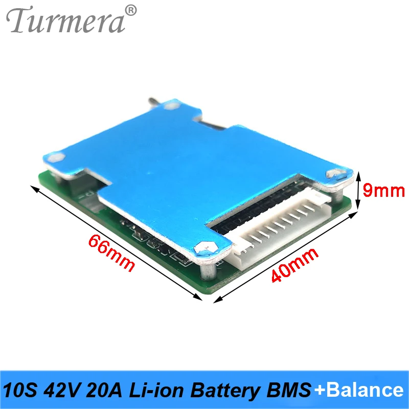 Turmera 10S 36V 42V 20A bateria litowa BMS z balansem i PTC PCM płyta ochronna do e-skuterów i akumulatorów rowerowych