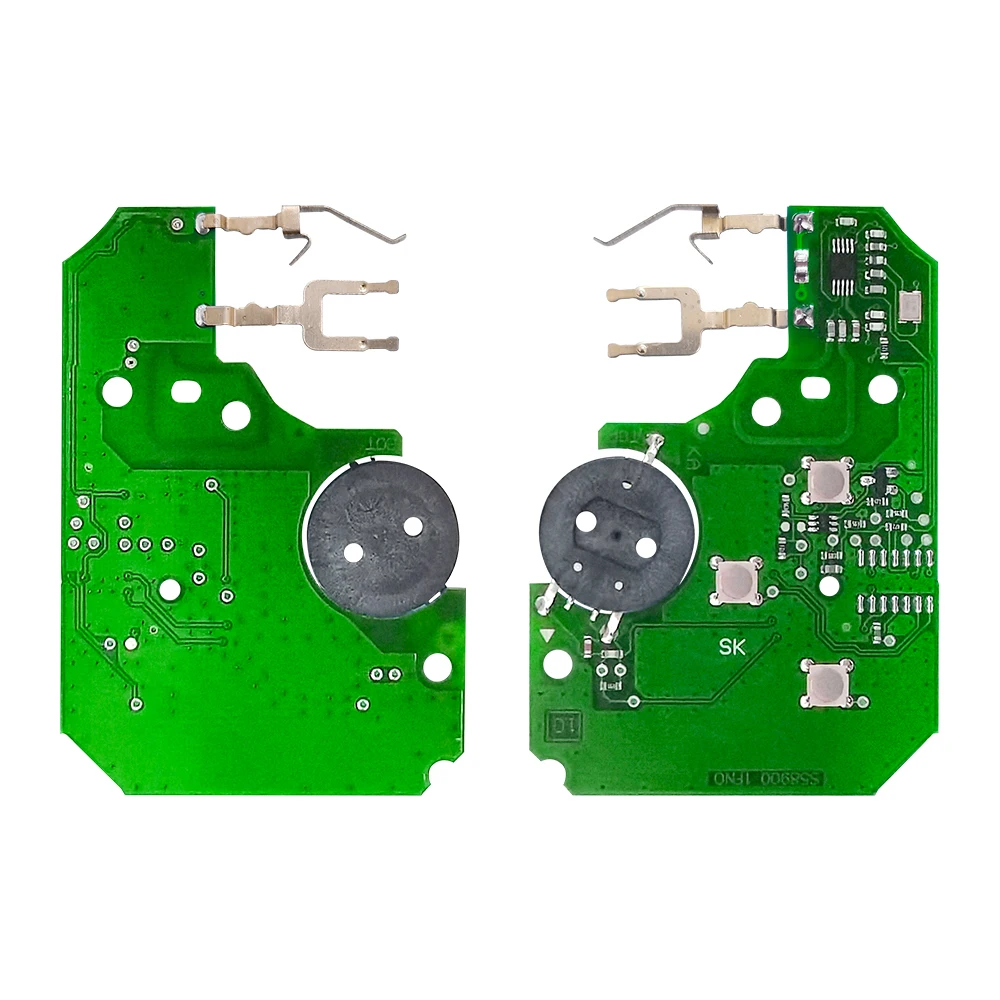 XNRKEY 3 Button Electronic Remote PCB Repair Set for Renault Megane Card Without PCF7947